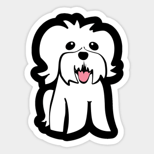 I Like Dogs: Maltese Sticker